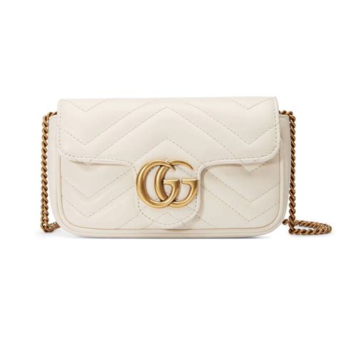 gucci marmont white bag